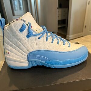 Air Jordan 12 Retro Baby blue emoji NIB Size 6.5